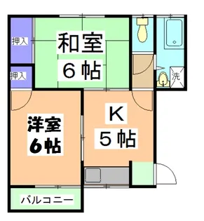 常盤コーポ【302号室】の間取り