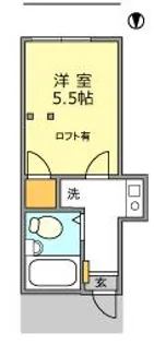 ベルエアー大森【1階】の間取り