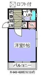 グリーンハイツ行徳(R−049)【2階】の間取り
