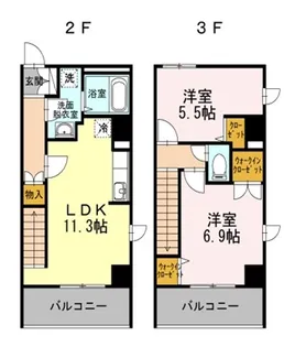 シルフィッド【4階】の間取り