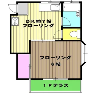 ファーストコーポ【202号室】の間取り