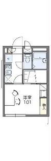 レオパレスレ・パラン【107号室】の間取り