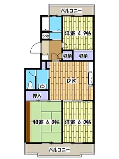 ルネッサンス小手指Ⅰ【304号室】の間取り