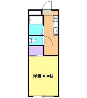 アールスハイツ【00203号室】の間取り