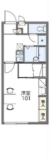 レオパレス南光【103号室】の間取り
