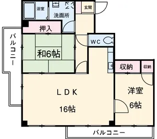 シティ・オーガ【5階】の間取り
