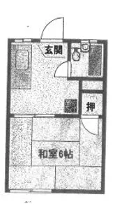 タウニー大滝B【203号室】の間取り