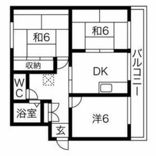 コーポ大野【3階】の間取り