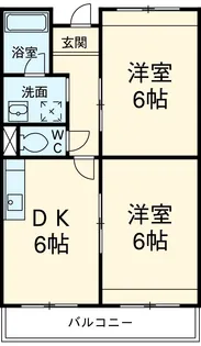 アソシエート石上【302号室】の間取り