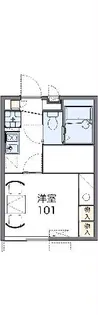 レオパレスノーヴァⅢ【101号室】の間取り