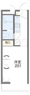 レオパレスブルーパーク【303号室】の間取り