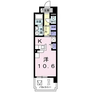 カーサ オリエンターレ【3階】の間取り