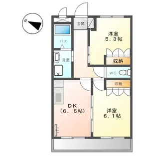コンフォールⅡ【2階】の間取り