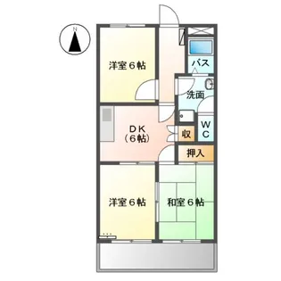 パレスフォーシーズン【2階】の間取り