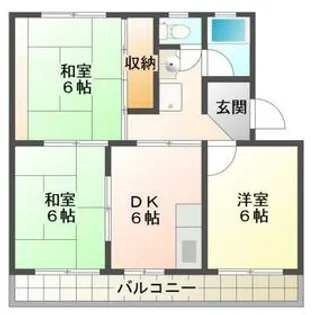 ハビテーション杉田【2階】の間取り