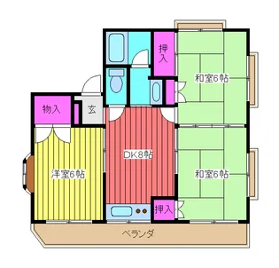 パークハイム【3階】の間取り