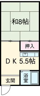 オガワハイツ【2号室】の間取り