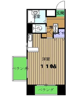 クレストパレス南行徳【1階】の間取り