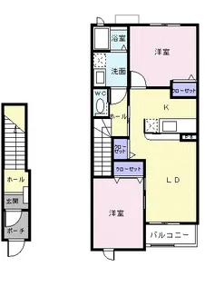 アルモニー上重原【2階】の間取り