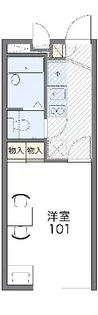 レオパレスヴィレッジ【2階】の間取り