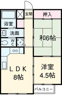 勘五郎ビル【206号室】の間取り