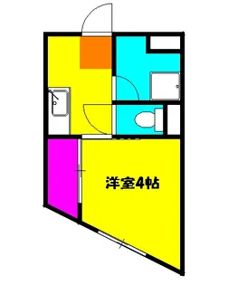 王子麻布ビル【4階】の間取り