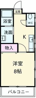 パレスジョージタウン【203号室】の間取り