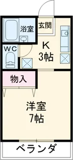 プラース宝木【102号室】の間取り