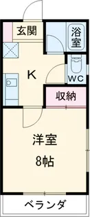 ウッディハイツ Ⅱ【201号室】の間取り