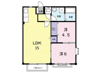 エリールヒラマツ【1階】の間取り