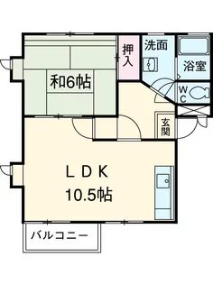 コーポ舞【201号室】の間取り
