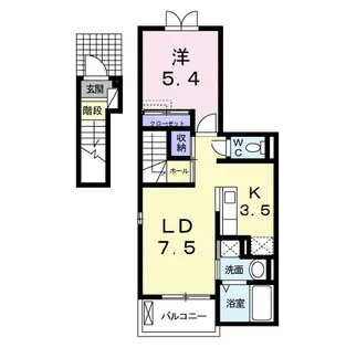 ポテトハイムA【2階】の間取り