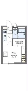 レオパレスら べるでゅーら【101号室】の間取り