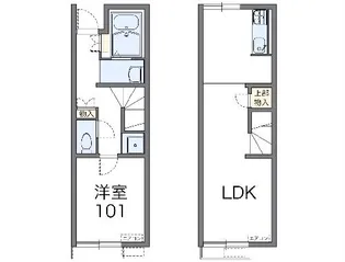 レオネクストカーサ フォレスタ【1階】の間取り