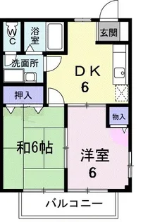 スカイハイツ【1階】の間取り