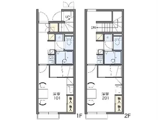 レオパレスパレスマンションⅤ【107号室】の間取り