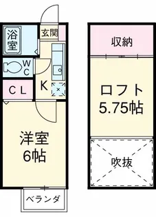 レクエルド烏山【2階】の間取り