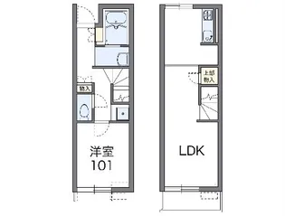 レオネクストひまわり【111号室】の間取り