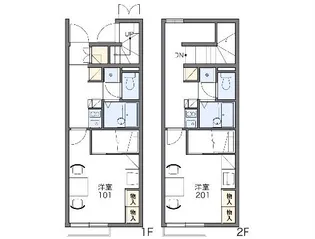レオパレス守道館第弐【202号室】の間取り