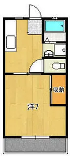 サンワハイツ 8号棟【205号室】の間取り