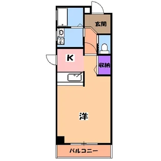 三向ハイツ今泉新町【2階】の間取り