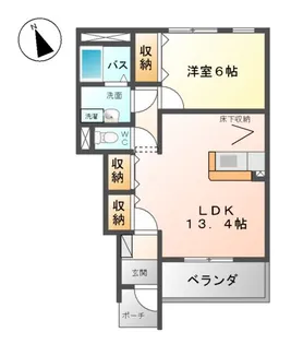 パーチェB棟【1階】の間取り