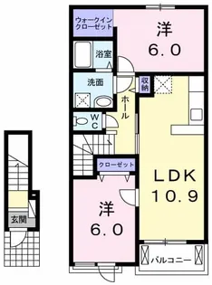 ヴィタ ドルチェ【2階】の間取り