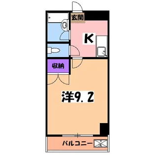 グランドォール宇都宮【212号室】の間取り