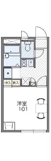 レオパレスわかば【201号室】の間取り
