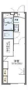 レオパレスグリーンヒルズ【111号室】の間取り