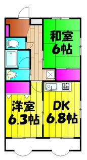 安武マンション城北【2階】の間取り