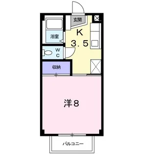カーサヴィオラ【1階】の間取り