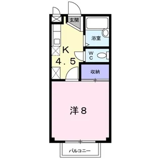カーサヴィオラ【2階】の間取り
