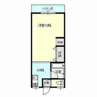 太陽マンション103棟【501号室】の間取り